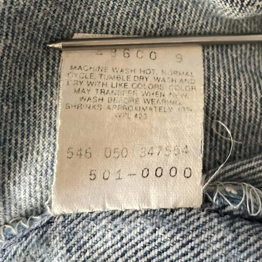 Levi’s 501 USA Made Paint Splatter Jeans Grunge Distressed Workwear W30